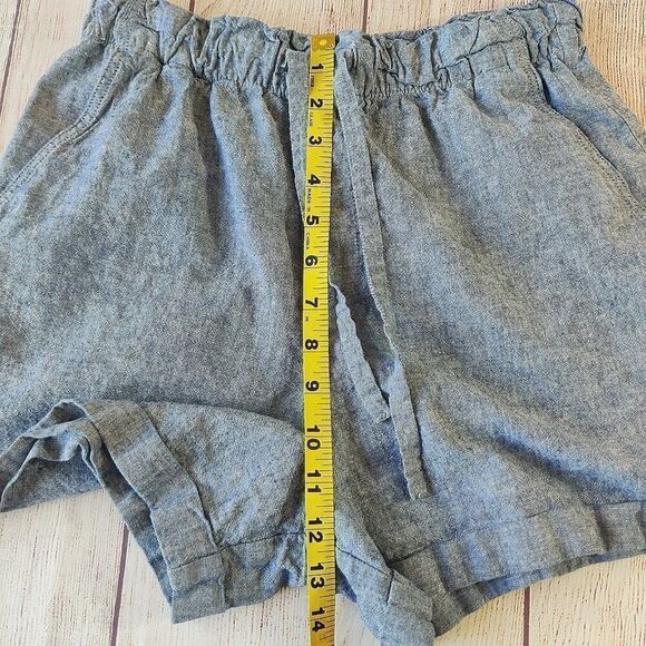 Uniqlo cotton linen 3" relaxed cuffed shorts sz S - Picture 5 of 9